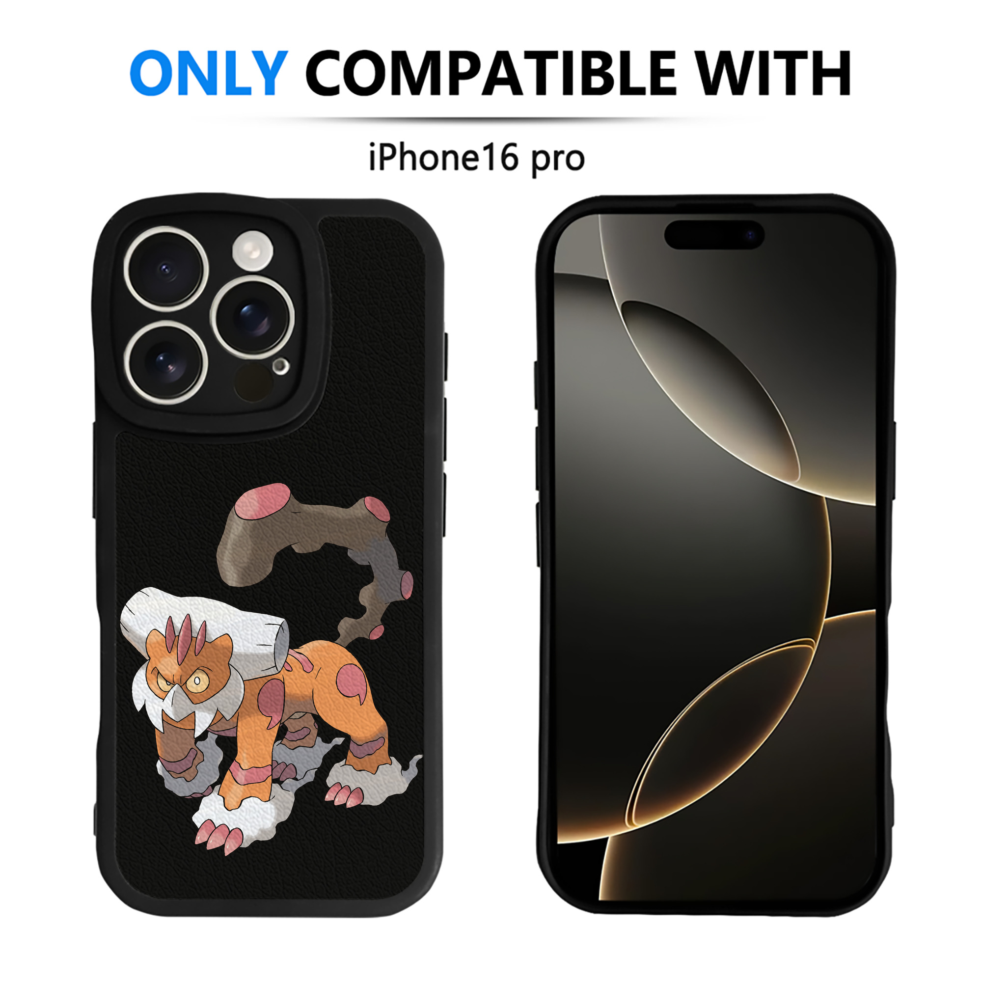 （画像用） ポケットモンスター Pokémon 【iPhone 16シリーズ対応】シリコンスマホケース（レザー調） 材質：シリコン
